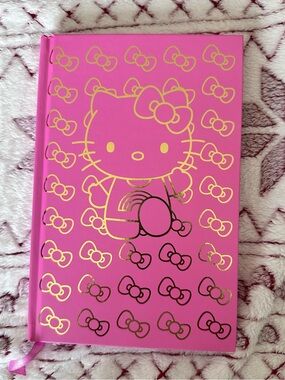 Hello Kitty Pink Hardcover Journal with Gold Accents